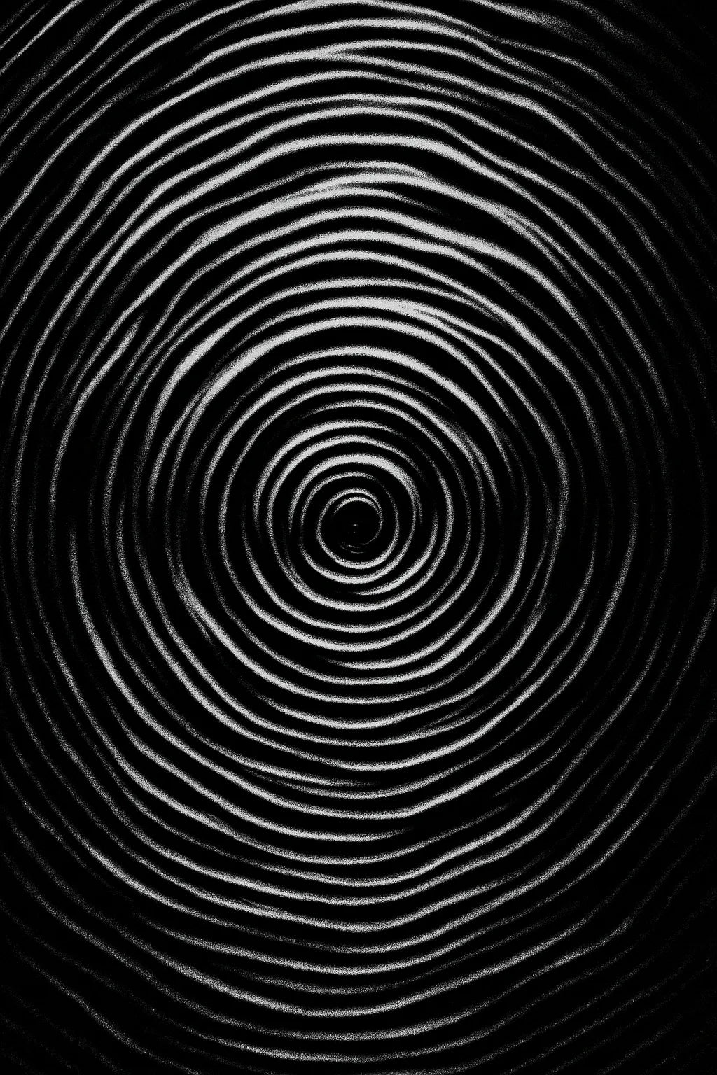 Example output from the Black And White Motion Artworks ChatGPT prompt: hypnotic optical illusion prints in black and white. Preview 2.