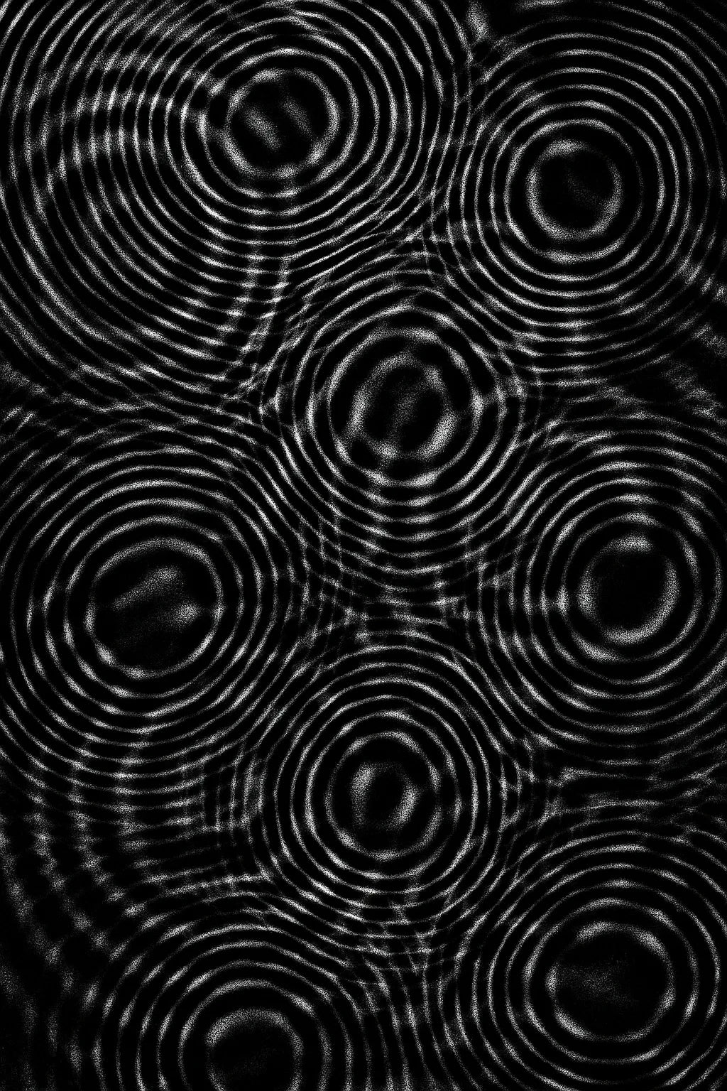 Example output from the Black And White Motion Artworks ChatGPT prompt: hypnotic optical illusion prints in black and white. Preview 5.