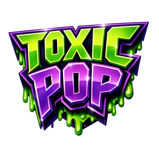 Example output from the Bold 3D Comic Logo PNG ChatGPT prompt: Toxic Pop