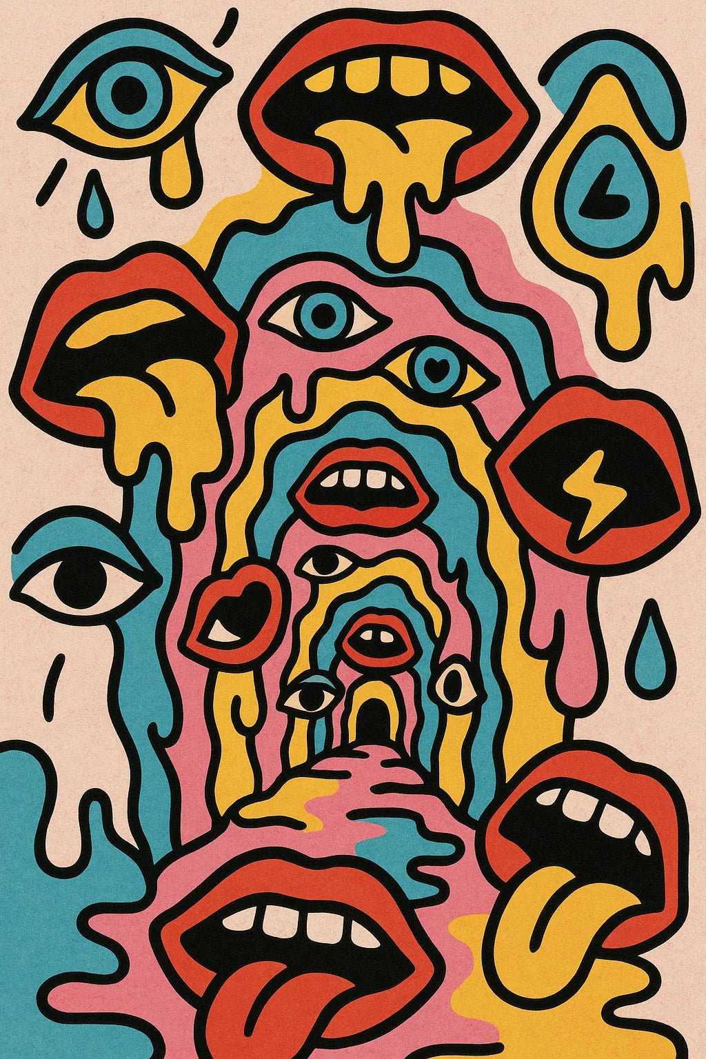 Example output from the Bold Popsurreal Illustrations ChatGPT prompt: vibrant surreal artwork. Preview 9.