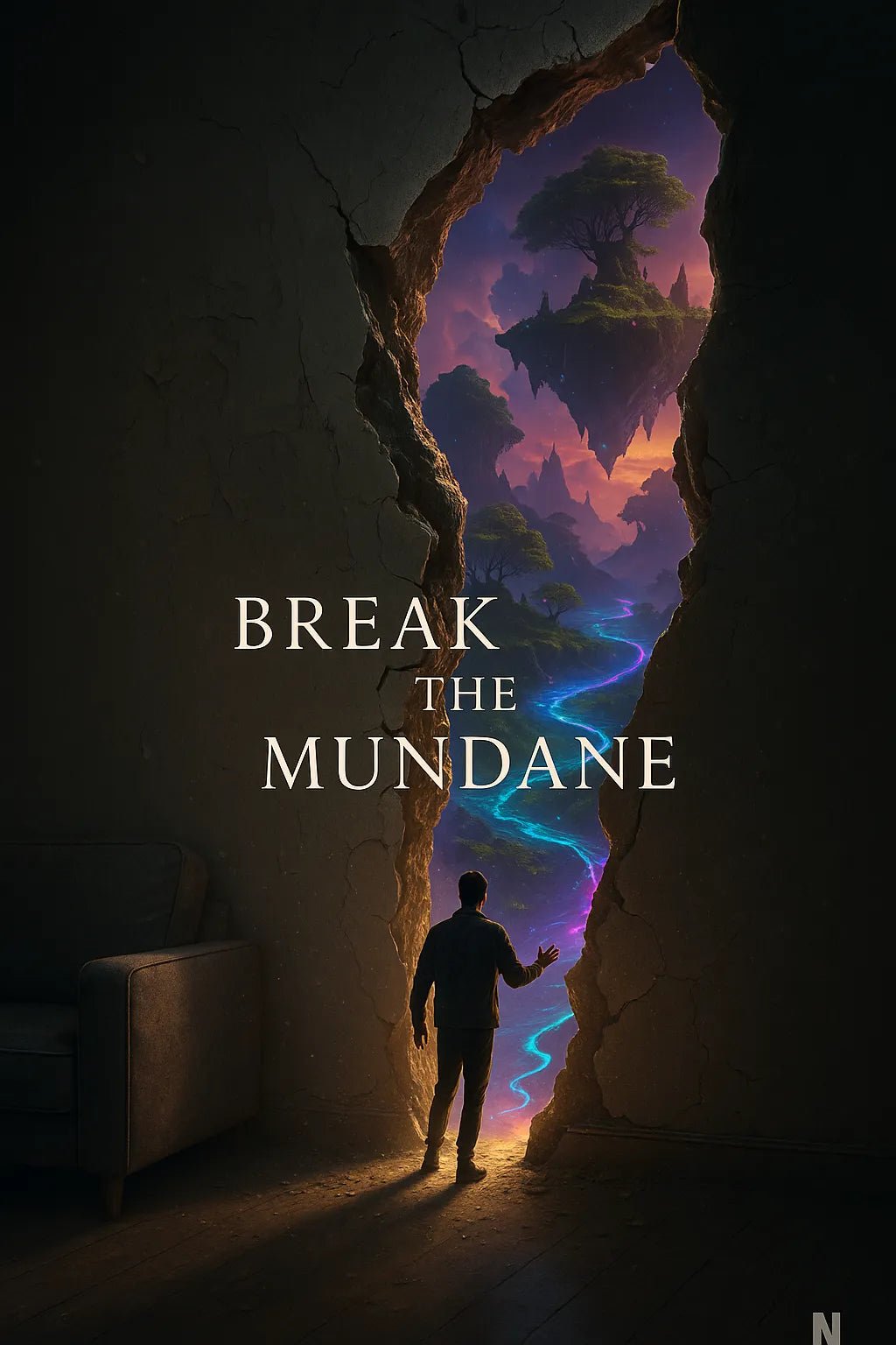 Example output from the Creative Director Ad Concepts ChatGPT prompt: striking ad visual concepts with minimalist headlines, featuring symbolic scenes, emotional storytelling, high-contrast lighting, and cultural relevance. Break The Mundane.