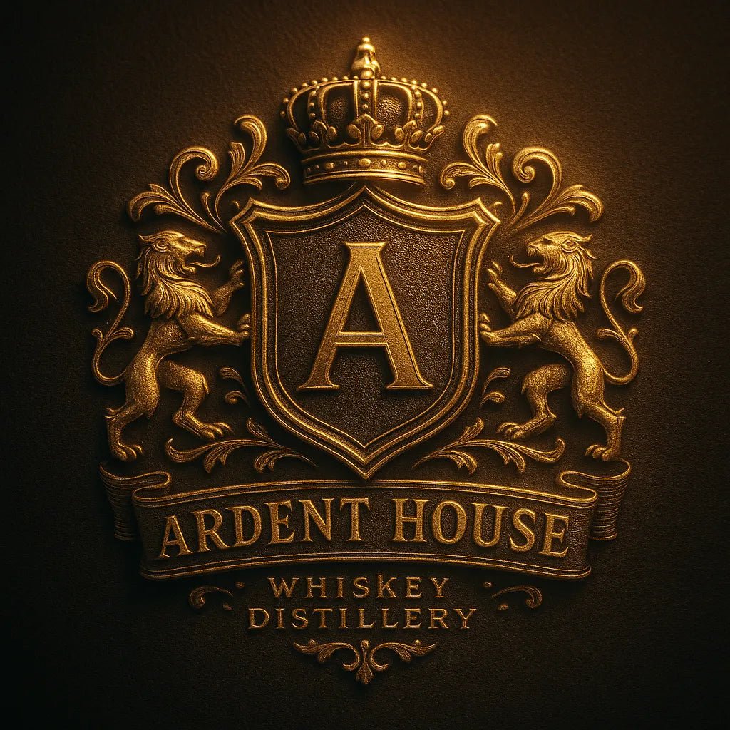 Example output from the Custom Luxury Brand Emblems ChatGPT prompt: elegant crest logos with embossed textures, soft lighting, dual-tone finishes, and regal symmetry—ideal for luxury branding. Ardent House.