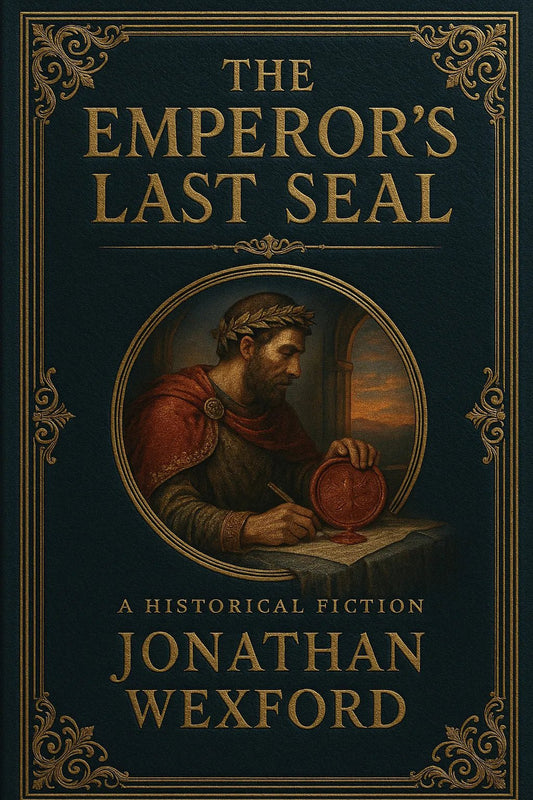 Example output from the Elegant Limited Edition Book Cover ChatGPT prompt: The Emperor's last seal.
