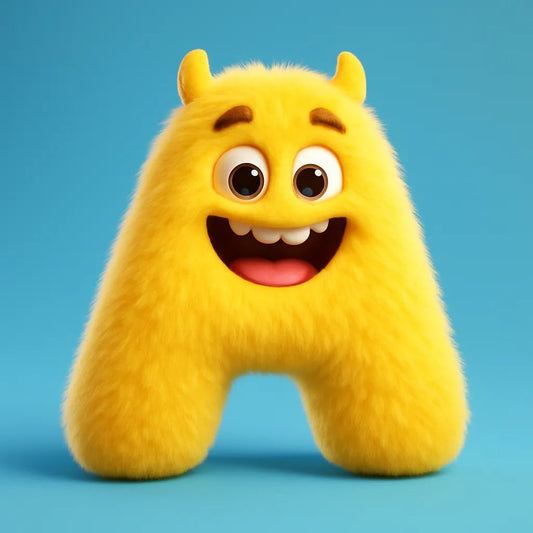 Fluffy 3D Letter Monster Portrait – ChatGPT Prompt Template
