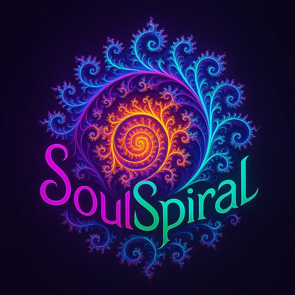 Example output of fractal-style logo generated by a ChatGPT prompt template. SoulSpiral.