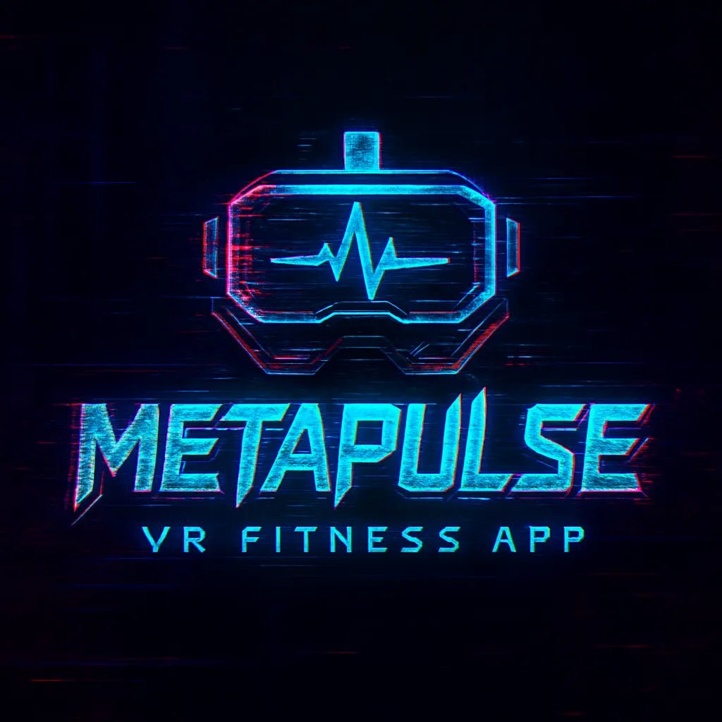 Example output of futuristic glitch-style logos generated by a ChatGPT prompt template. MetaPulse.