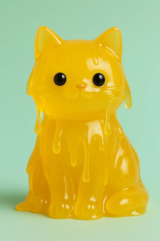 Example output from the Gelatin Kawaii Art Generator ChatGPT prompt: Cat.