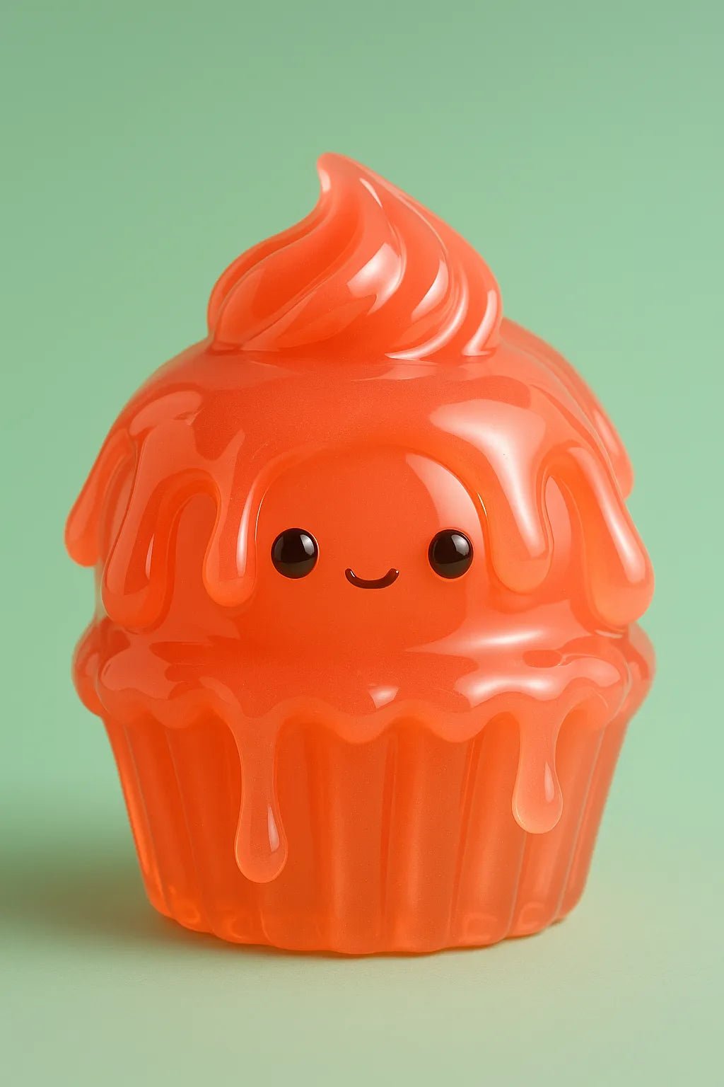 Example output from the Gelatin Kawaii Art Generator ChatGPT prompt: Cupcake.