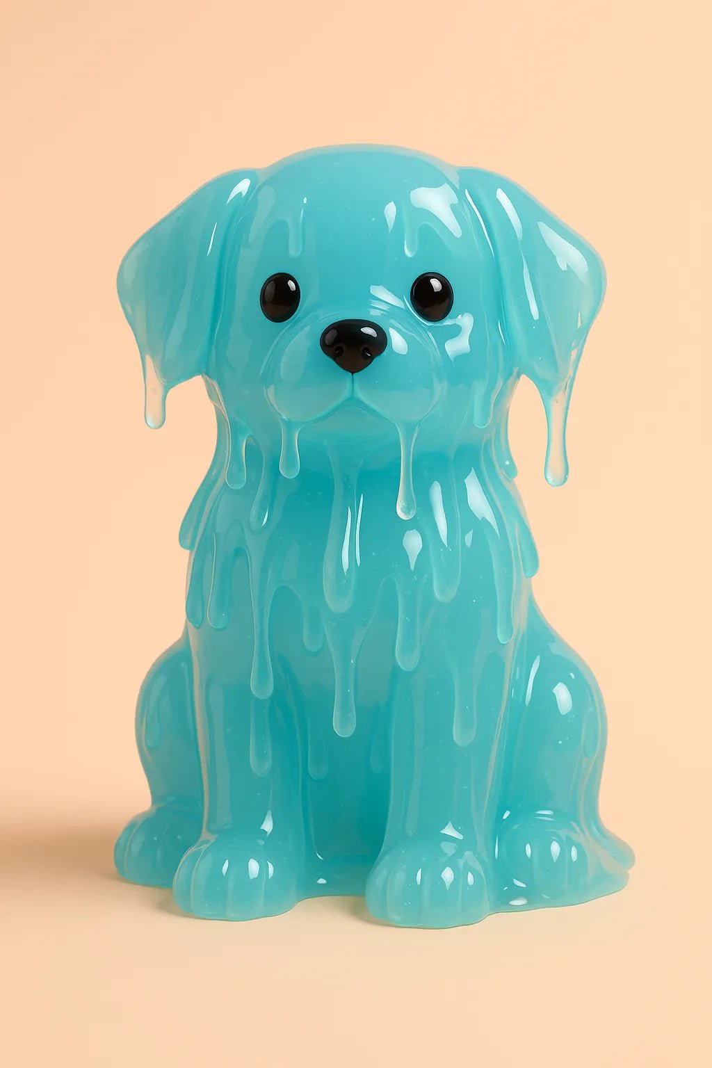 Example output from the Gelatin Kawaii Art Generator ChatGPT prompt: Dog.