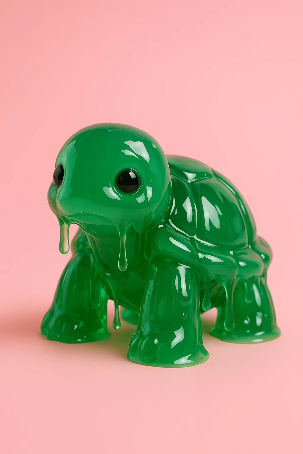 Example output from the Gelatin Kawaii Art Generator ChatGPT prompt: Turtle.