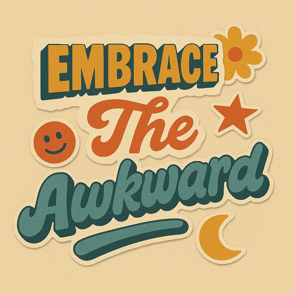 Example output from the Handcrafted Retro Zine Slogan Collages ChatGPT prompt: retro collage slogans with mixed fonts, sticker-cut edges, muted color palettes, and zine-style texture layers. Preview 9.