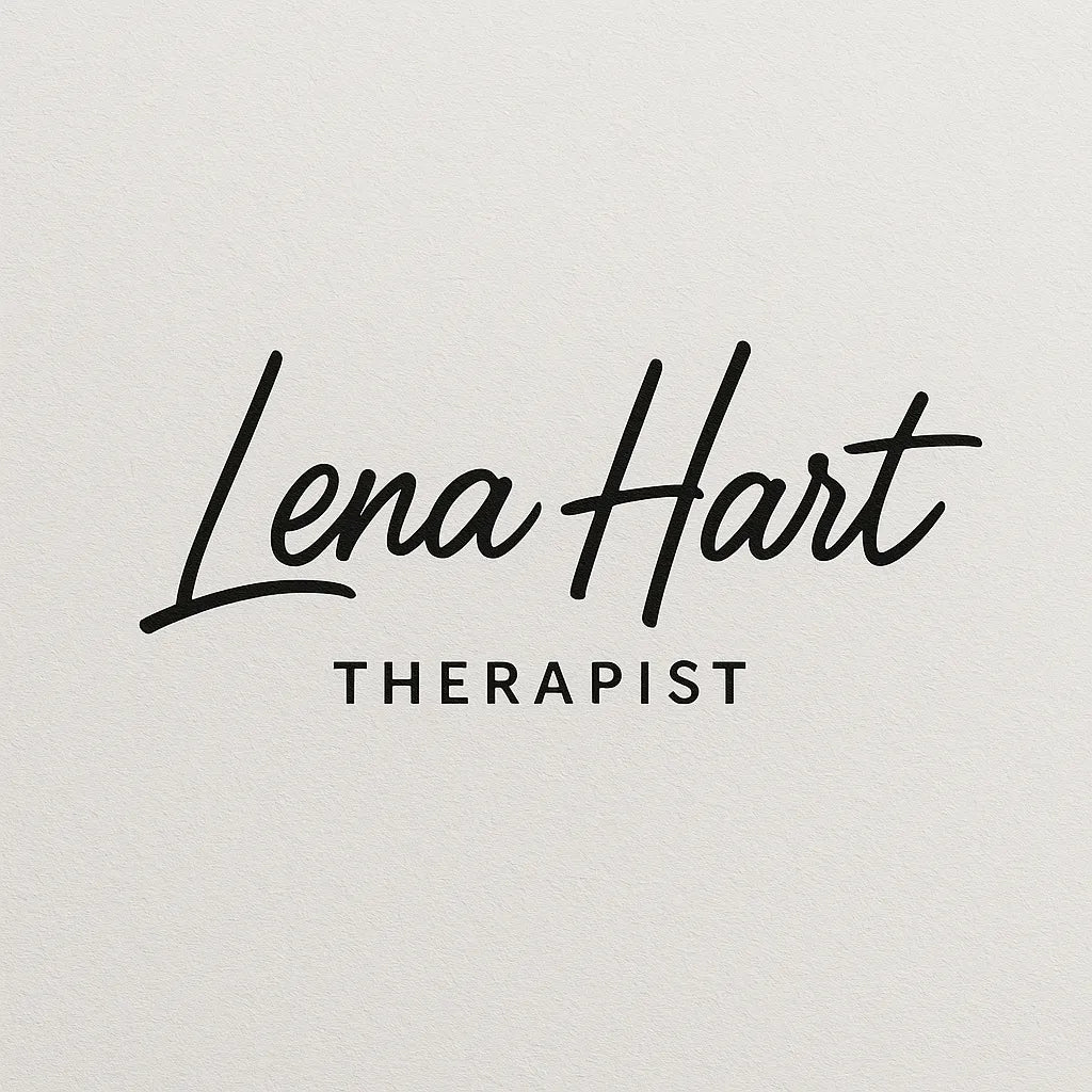 Example output from the Luxury Signature Logo Creator ChatGPT prompt: elegant signature-style logo. Lena Hart.