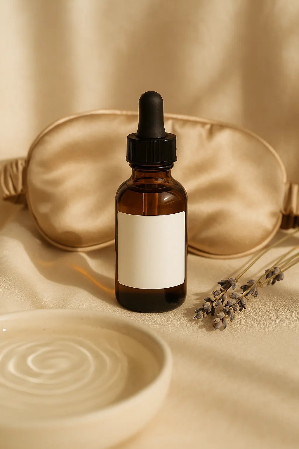 Example output from the Luxury Supplement Mockups White Label ChatGPT prompt: soft-lit supplement mockup. Preview 2.