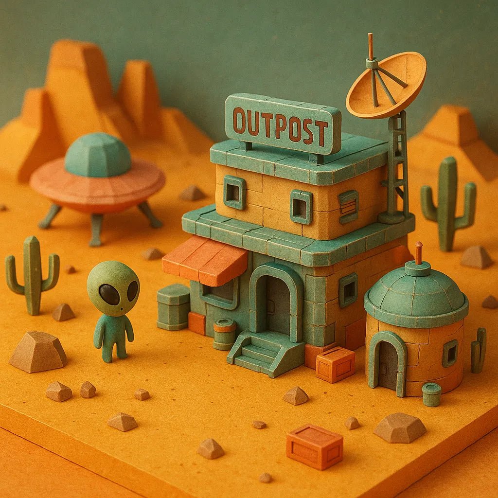 Example output from the Macro Isometric Paper Style 3D Worlds ChatGPT prompt: vibrant low-poly environments in isometric view, styled with paper textures, depth-of-field blur, and detailed scenery from real or fantasy locations. Preview 8.