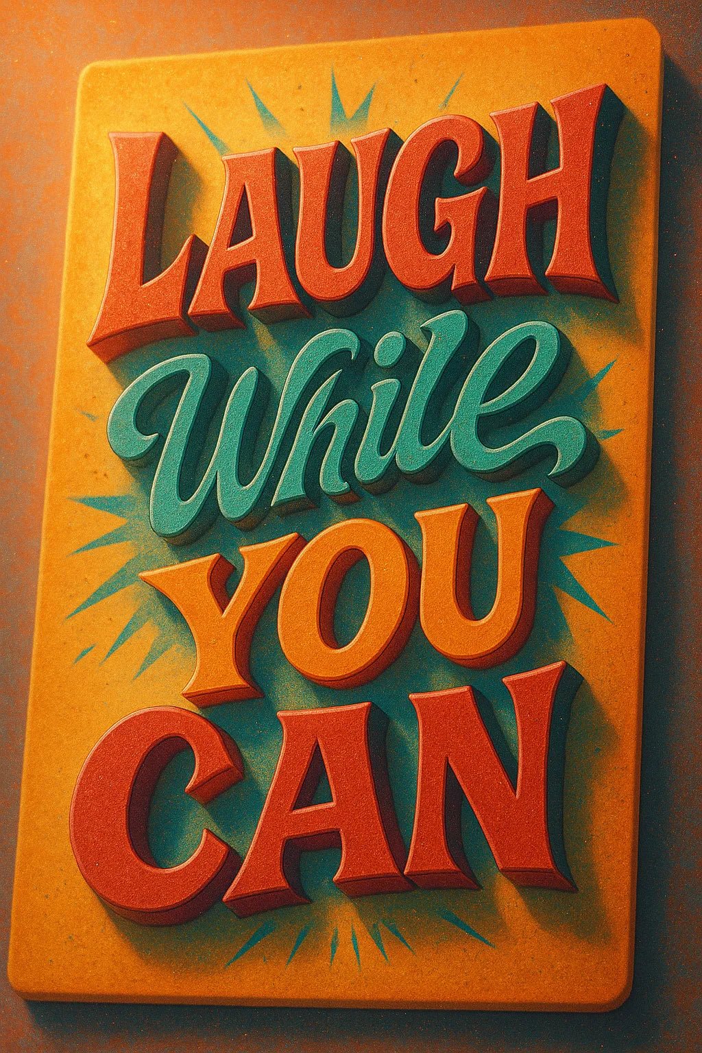 Example output from the Mixed Expressive 3D Quote Posters ChatGPT prompt: bold 3D text posters with layered typography, triadic color schemes, and textured duotone overlays for expressive visual impact. Preview 2.