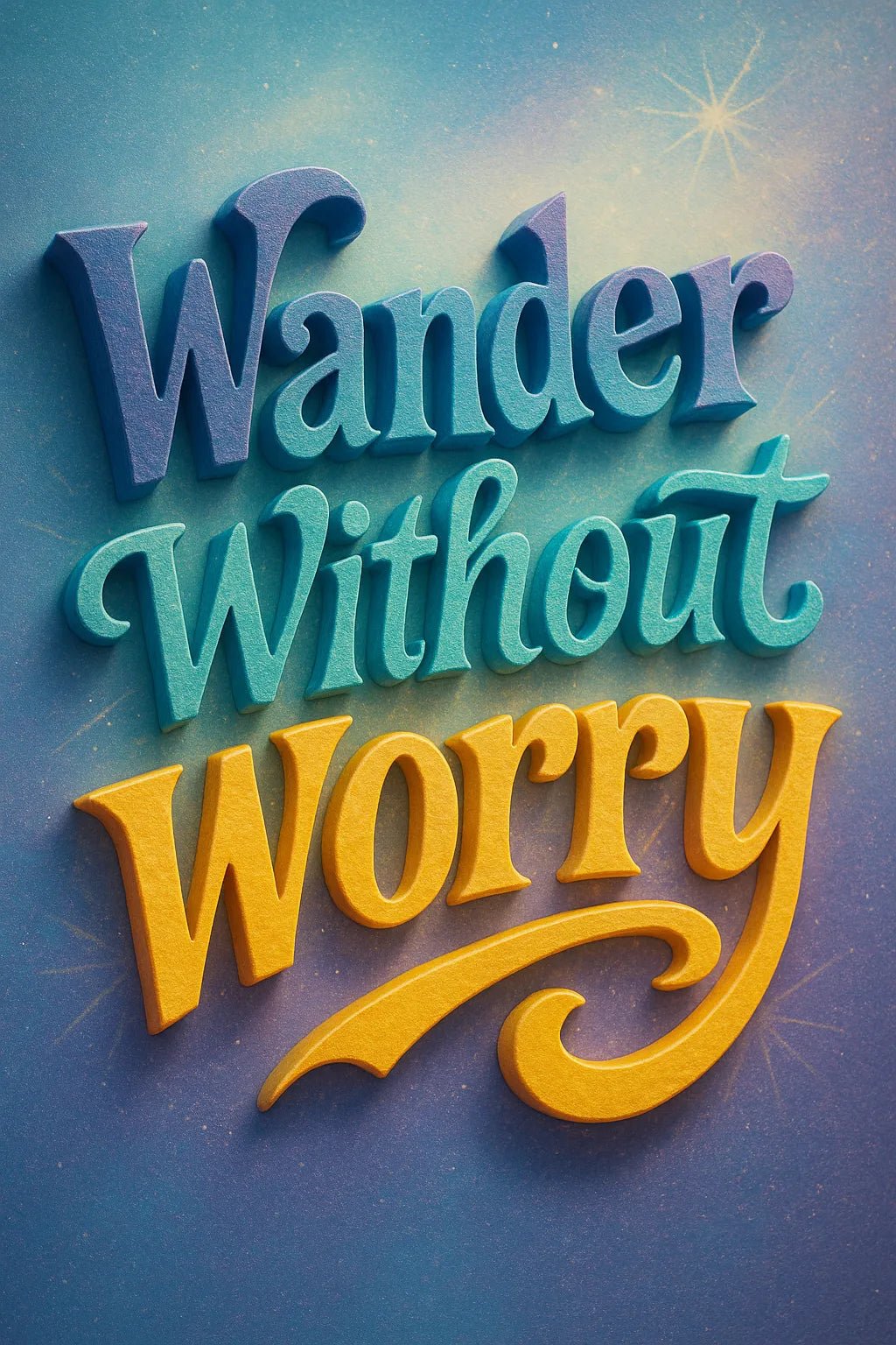 Example output from the Mixed Expressive 3D Quote Posters ChatGPT prompt: bold 3D text posters with layered typography, triadic color schemes, and textured duotone overlays for expressive visual impact. Preview 4.