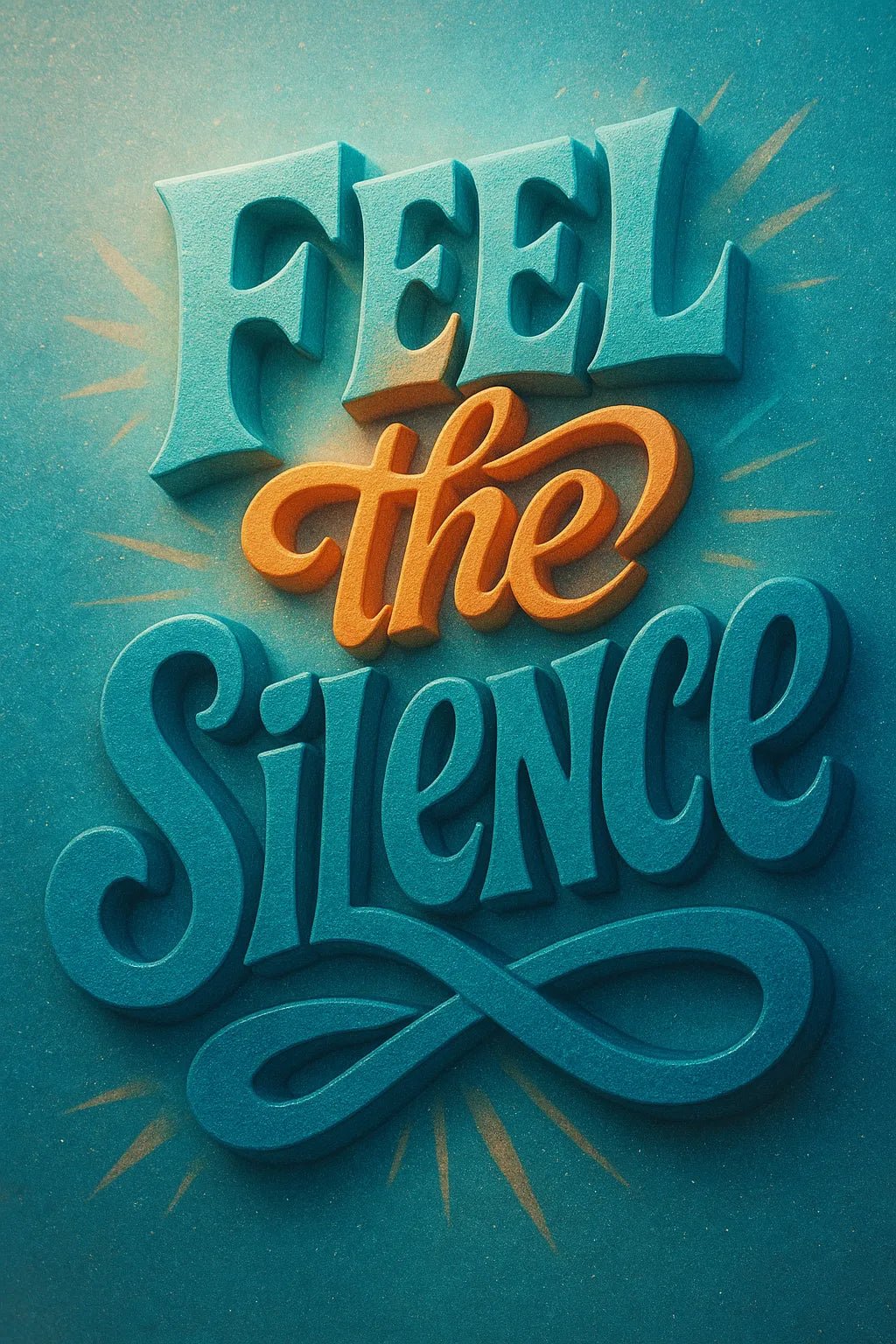 Example output from the Mixed Expressive 3D Quote Posters ChatGPT prompt: bold 3D text posters with layered typography, triadic color schemes, and textured duotone overlays for expressive visual impact. Preview 6.