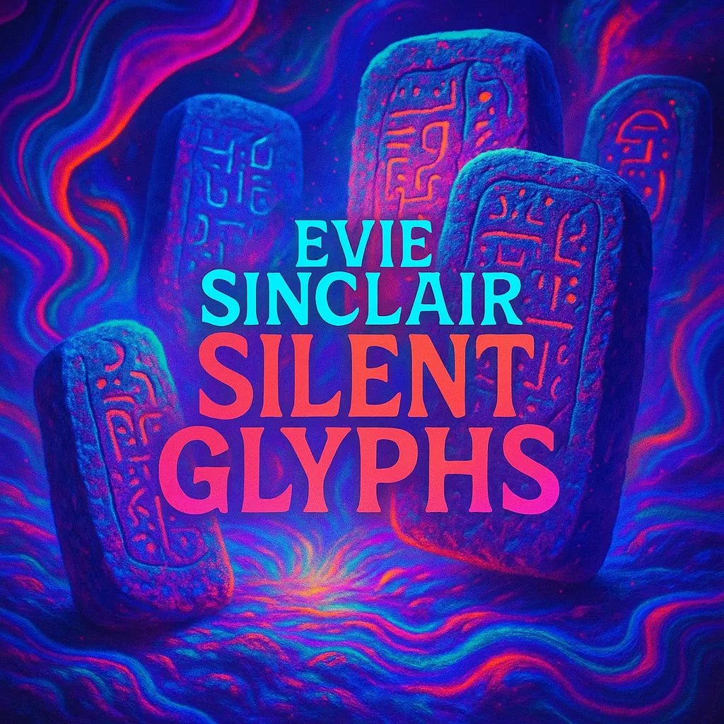 Example output from the Psychedelic Trippy Album Cover Design ChatGPT prompt: Silent Glyphs
