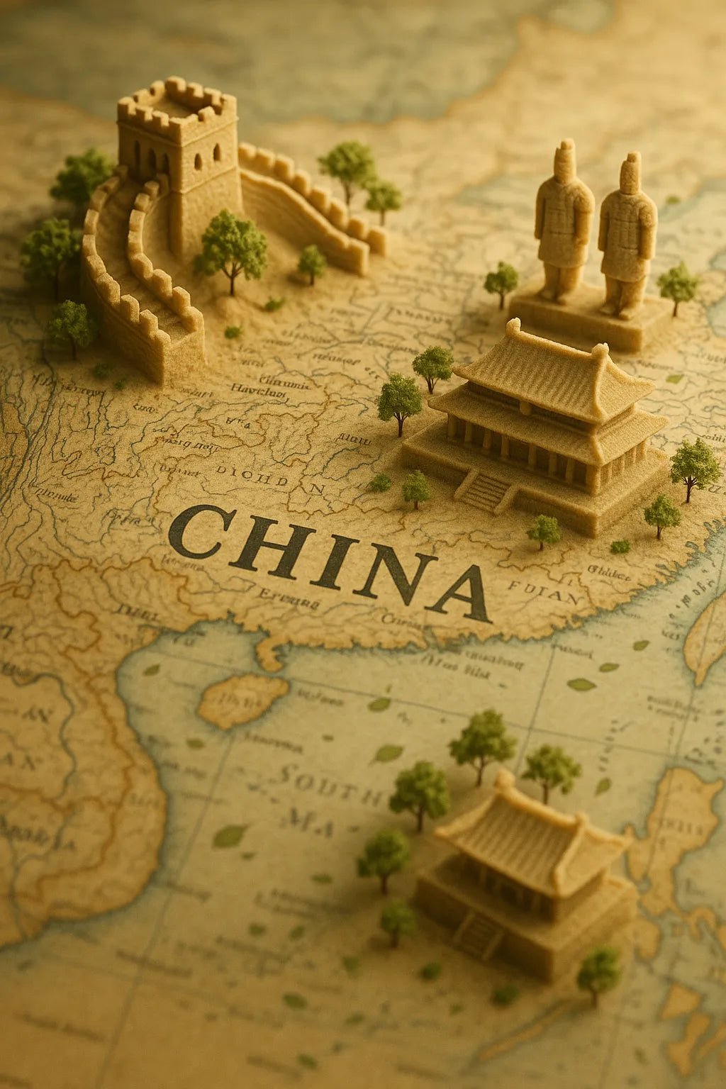 Vintage Map Landmark Photo – ChatGPT Prompt Template