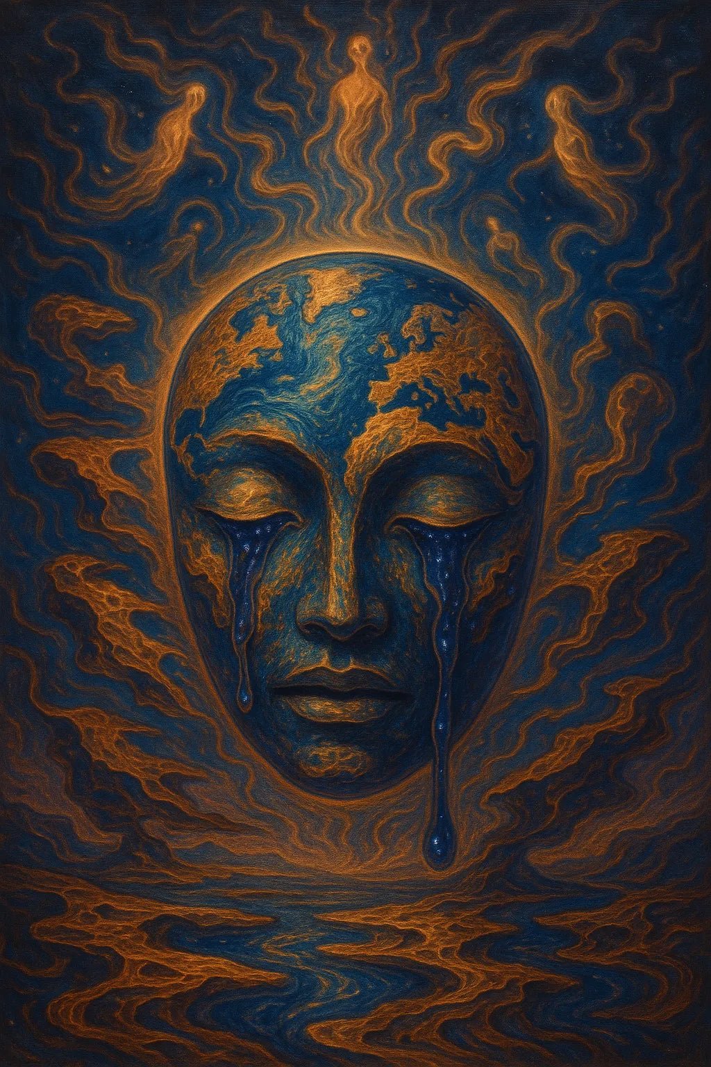 Example output from the Visionary Psychedelic Portraits ChatGPT prompt: luminous surreal portraits. Preview 2.