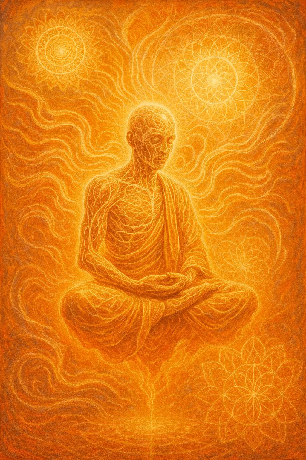 Example output from the Visionary Psychedelic Portraits ChatGPT prompt: luminous surreal portraits. Preview 3.