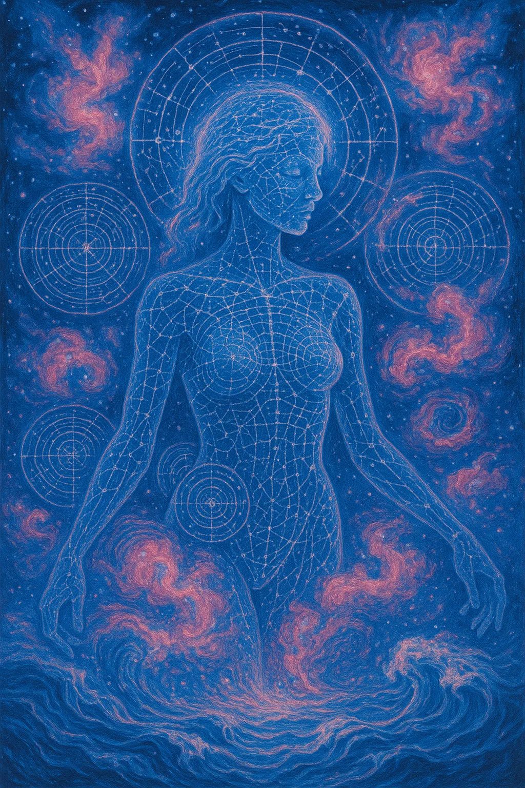 Example output from the Visionary Psychedelic Portraits ChatGPT prompt: luminous surreal portraits. Preview 6.