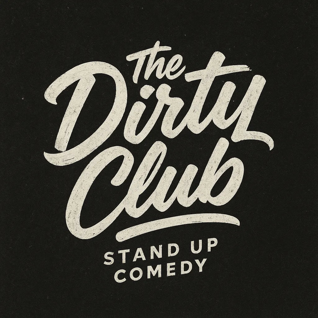 Example output from the White Bold Brush Script Logos ChatGPT prompt: The Dirty Club.