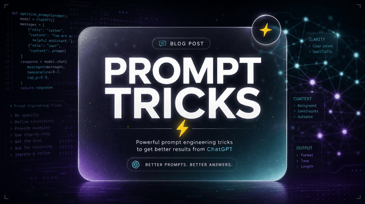 7 prompt engineering tricks for ChatGPT marketers glassmorphism hero