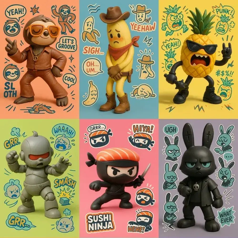 3D Toy Renders With Sketch Overlays – ChatGPT Prompt Template