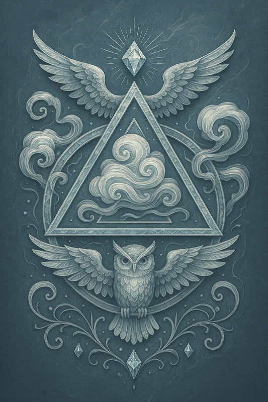 Example output from the Alchemical Insignia Art ChatGPT prompt: Air.