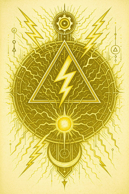 Example output from the Alchemical Insignia Art ChatGPT prompt: Lighting.