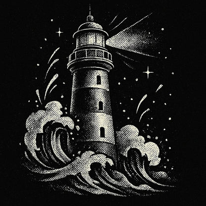 Example output from the Black White Retro Halftone Comic Art ChatGPT prompt: vintage comic-style illustrations with bold halftone dots, diagonal composition, and gritty grain textures in stark black-and-white. Preview 7.