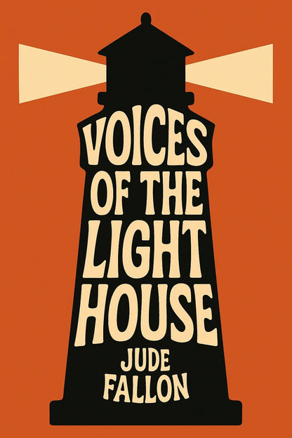 Example output from the Bold Flat Minimalist Book Cover ChatGPT prompt: Voices of the Light House