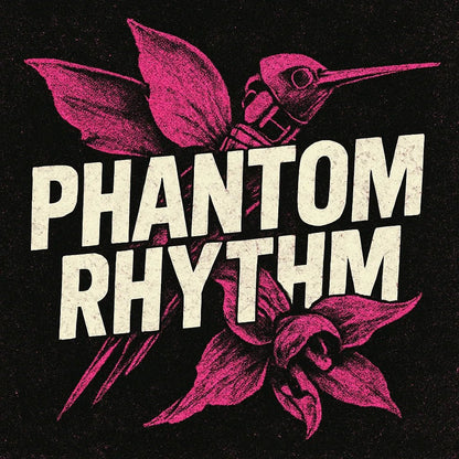 Example output from the Bold Screen Print Typography Design ChatGPT prompt: Phantom Rhythm