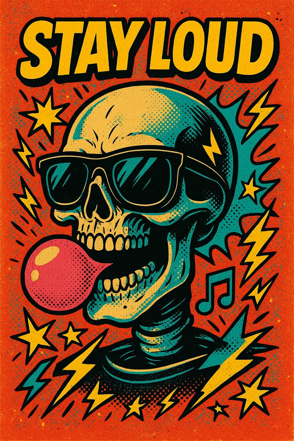 Bold Vintage Pop Art Poster – ChatGPT Prompt Template