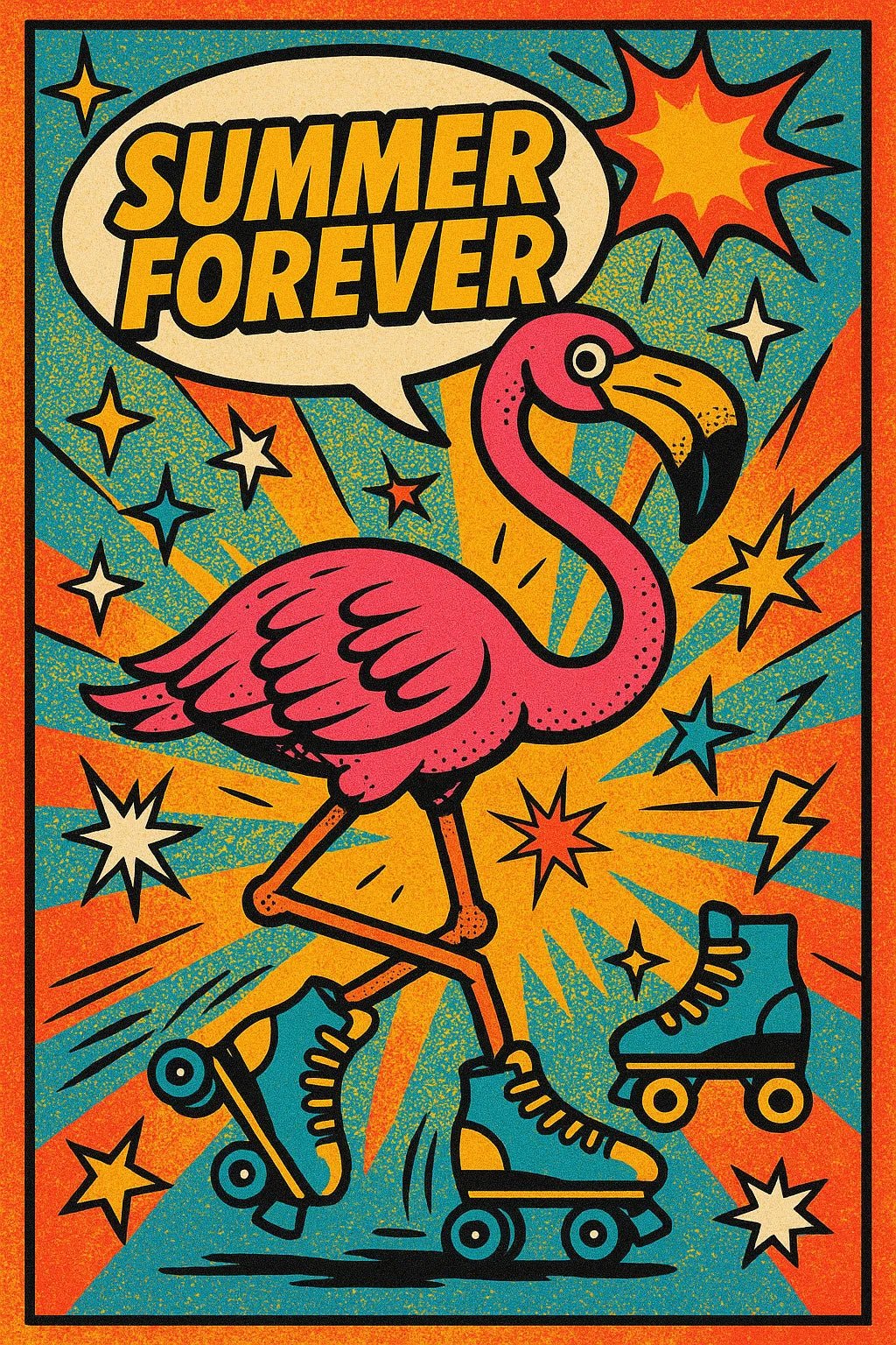 Bold Vintage Pop Art Poster – ChatGPT Prompt Template