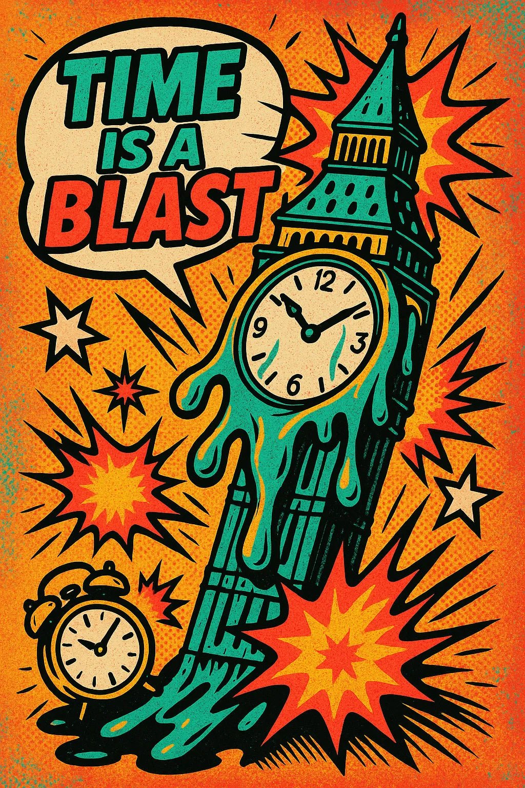 Bold Vintage Pop Art Poster – ChatGPT Prompt Template