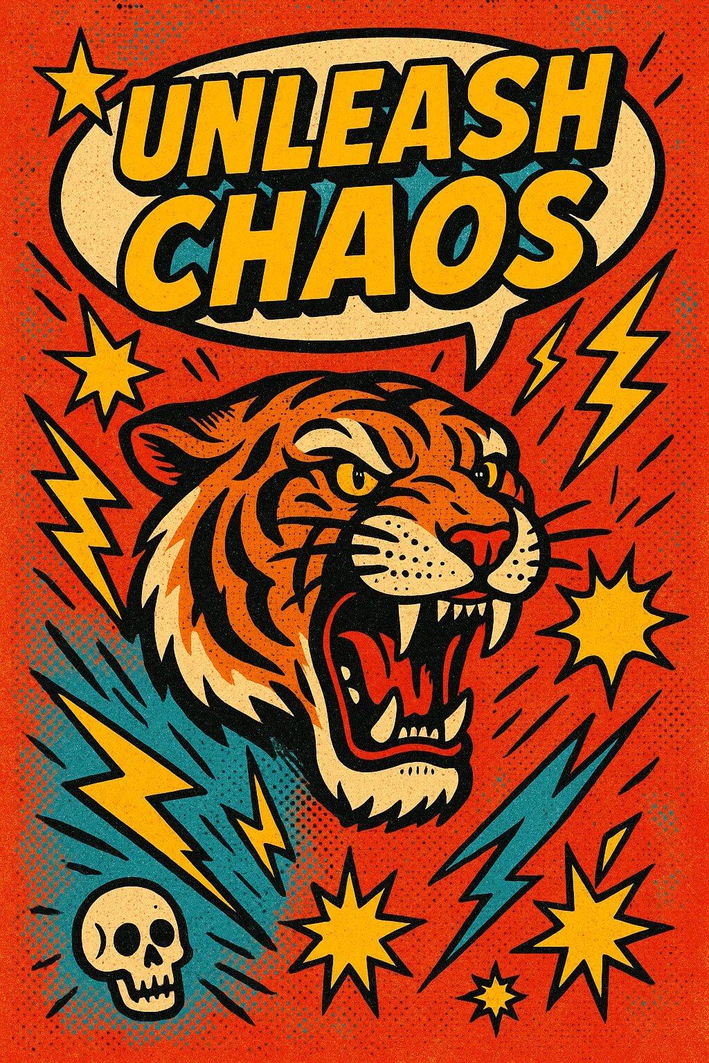 Bold Vintage Pop Art Poster – ChatGPT Prompt Template