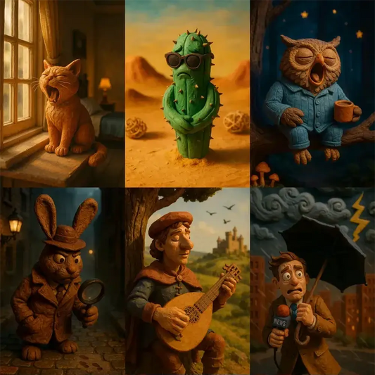 Cinematic Claymation Portraits