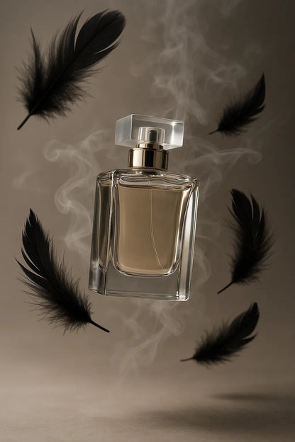Example output from the Custom Floating Product Showcases ChatGPT prompt: premium floating product scene. Cologne.
