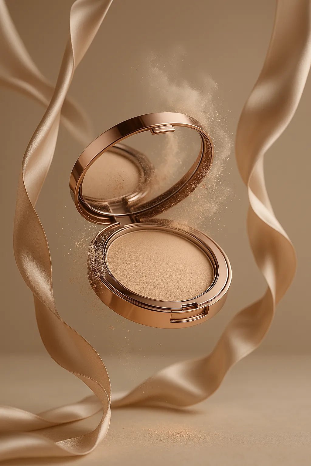 Example output from the Custom Floating Product Showcases ChatGPT prompt: premium floating product scene. Makeup.