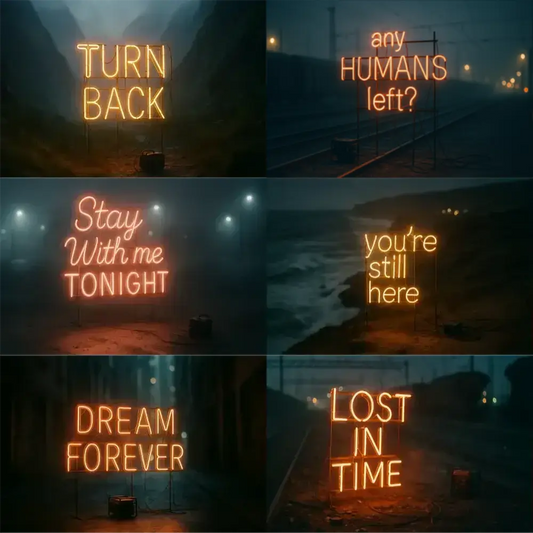 Custom Neon Signs In Real Night Scenes