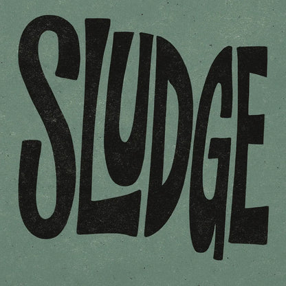 Example output from the Disruptive Wordmark Logos ChatGPT prompt: rebellious wordmark logos with chaotic lettering, featuring grainy textures, custom color fills, asymmetric layout, and punk-style zine aesthetics. Sludge.