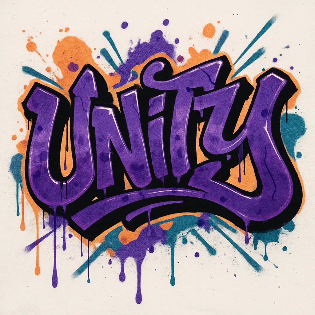 Example output from the High Contrast Dynamic Graffiti Art ChatGPT prompt: Unity