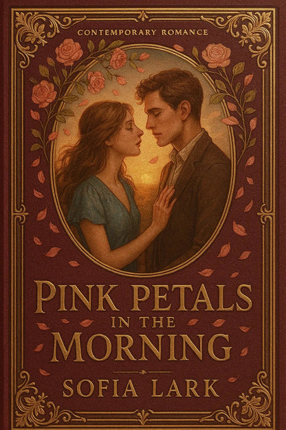 Example output from the Elegant Limited Edition Book Cover ChatGPT prompt: Pink Petals in the Morning