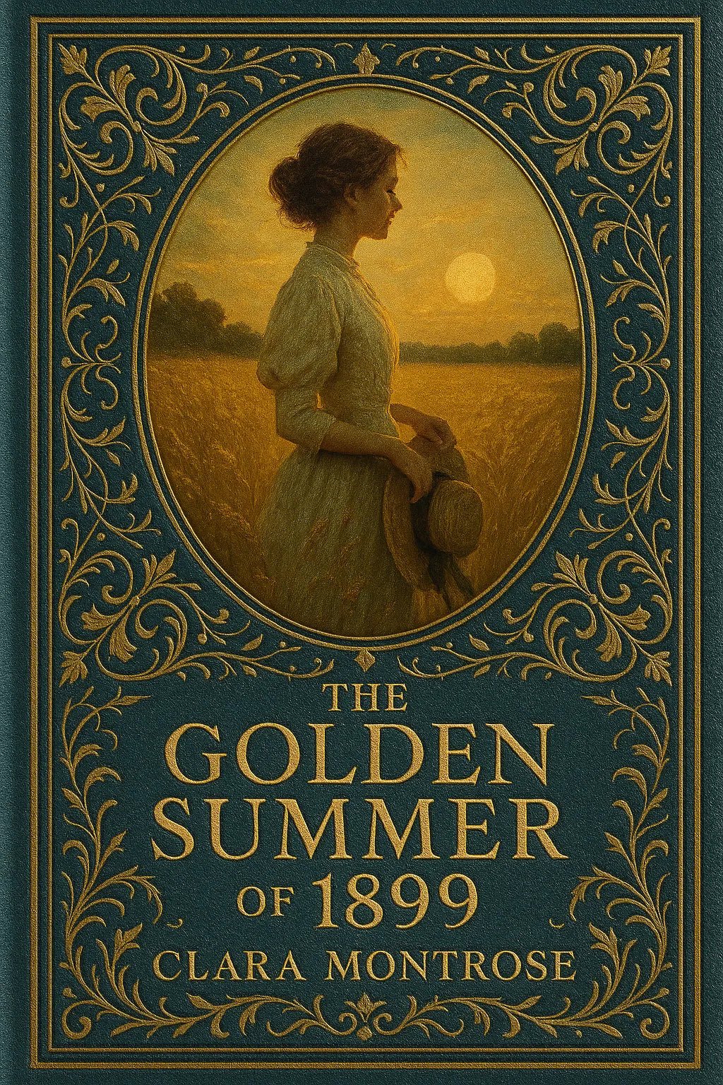 Example output from the Elegant Limited Edition Book Cover ChatGPT prompt: The Golden Summer of 1899