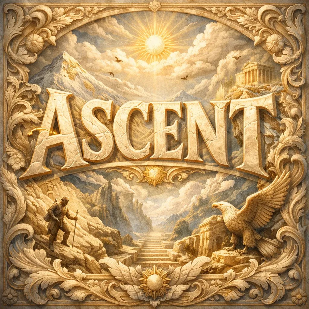 Example output of Epic Typography Relief Art: Ascent
