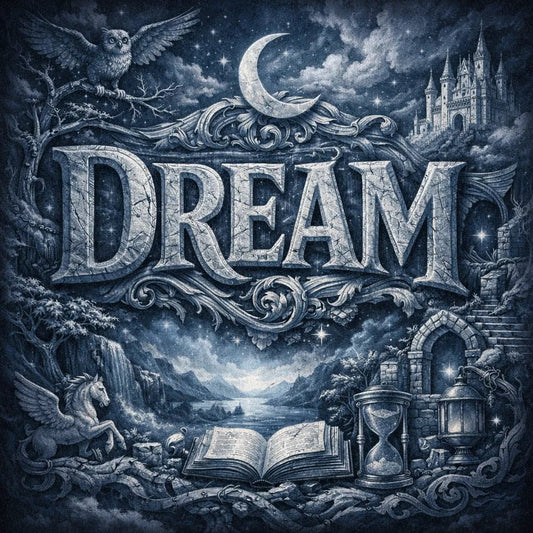 Example output of Epic Typography Relief Art: Dream