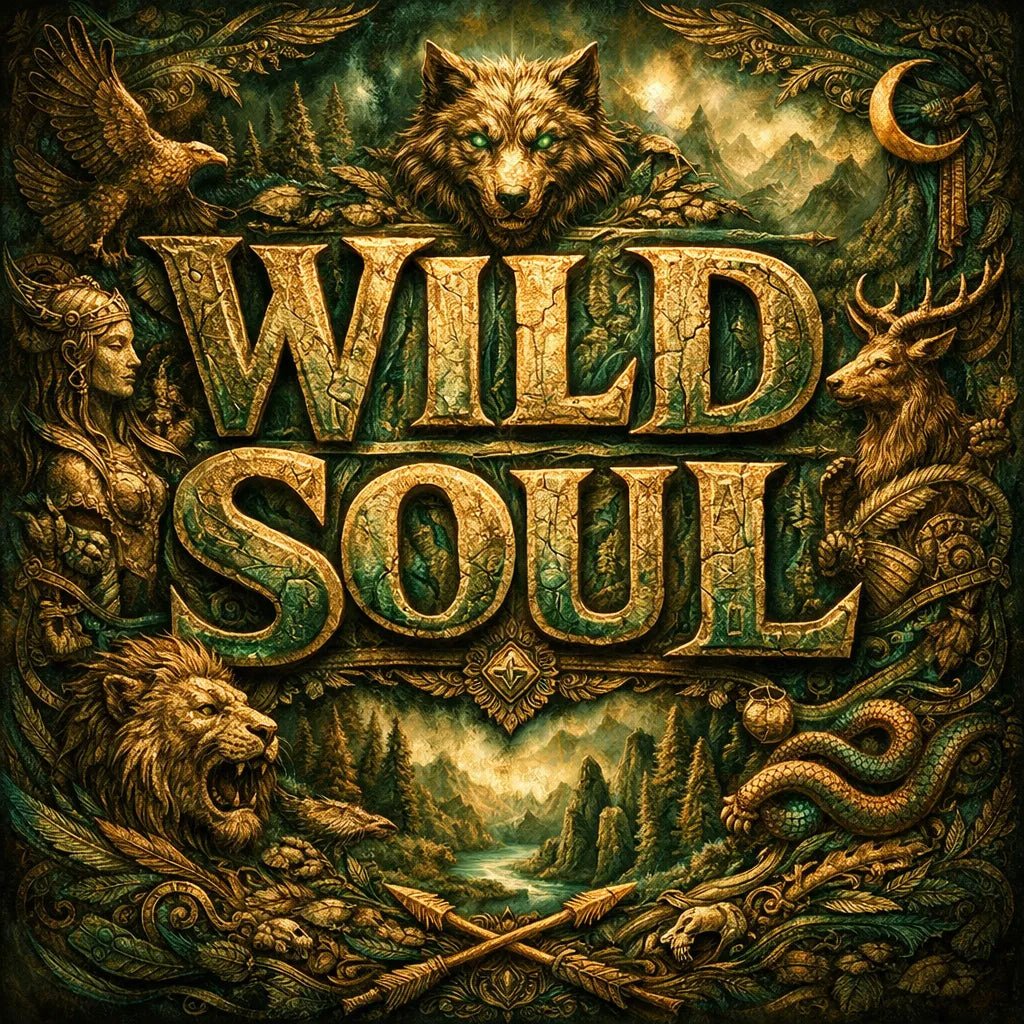 Example output of Epic Typography Relief Art: Wild Soul