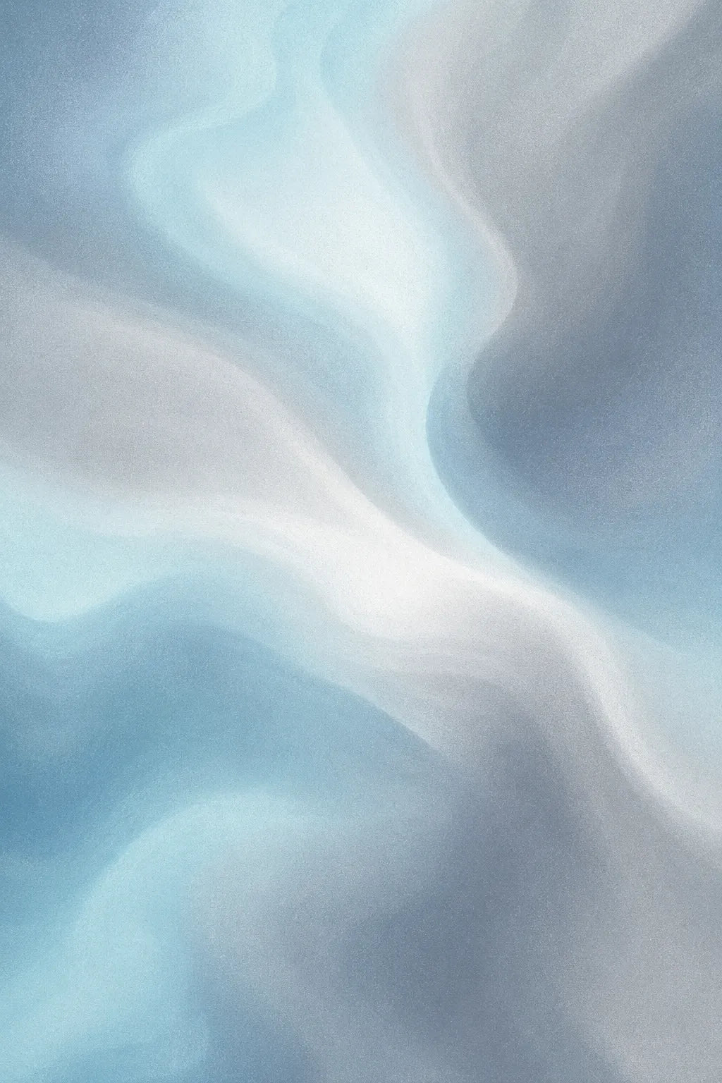 Example output from the Ethereal Grain Gradients ChatGPT prompt: an atmospheric grainy gradient background in cyan tones with smooth organic flow, cinematic transitions and soft analog grain.